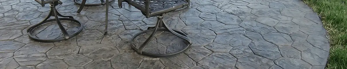 Garden relaxation area with professionally installed stone flooring in Las Vegas NV